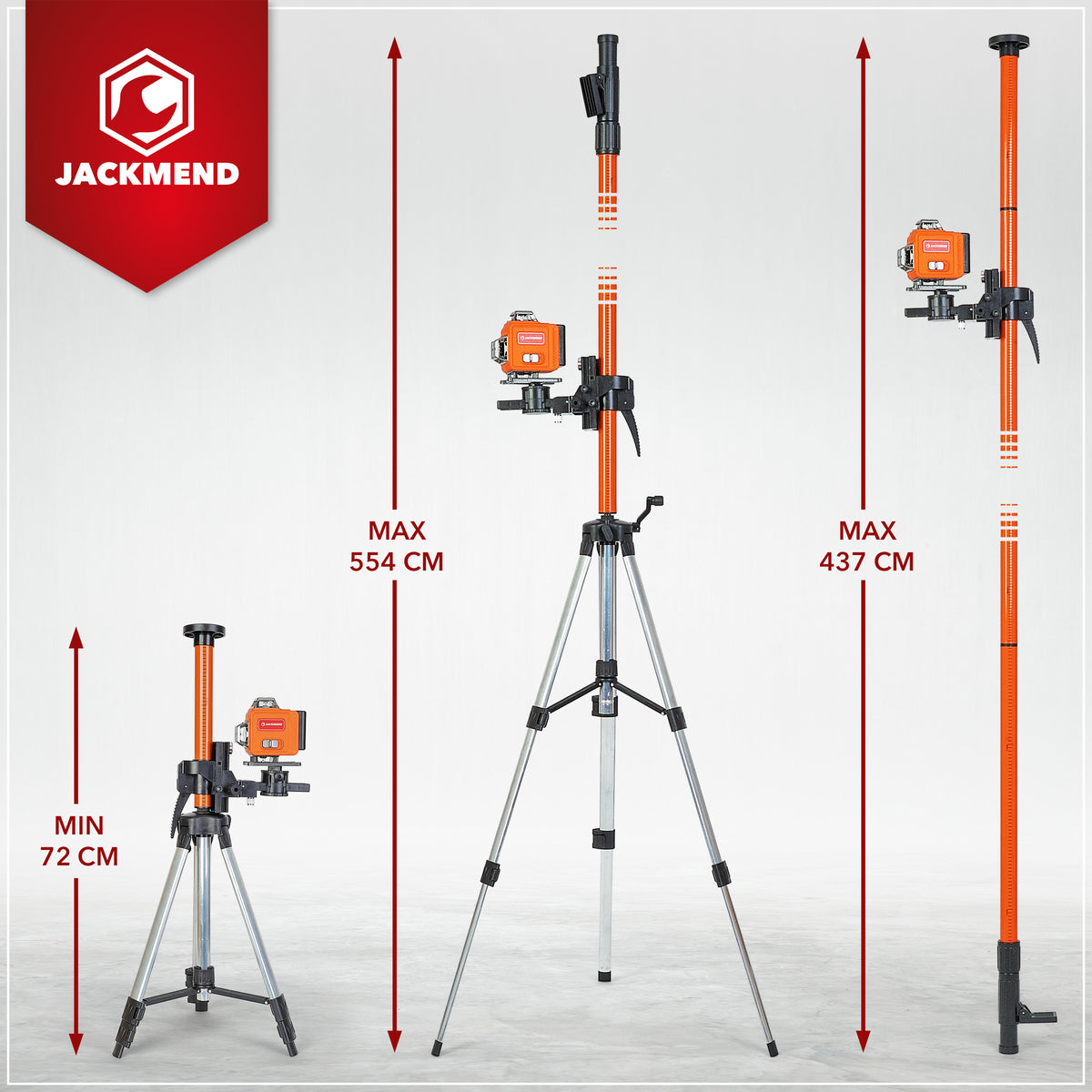 JACKMEND Laserstatief tot 5.5M